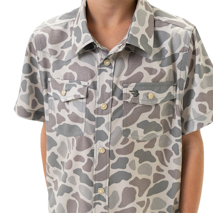 Burlebo Boy's Classic Deer Camo Performance Shirt