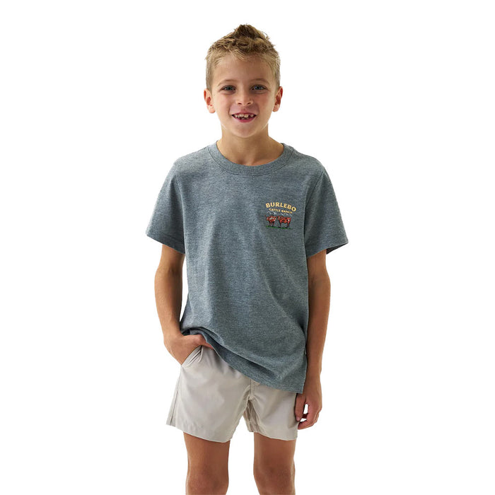 Burlebo Boy's Cattle Ranch Grey Tee Shirt
