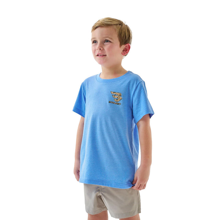 Burlebo Boy's Periwinkle Dog with Cap Tee Shirt