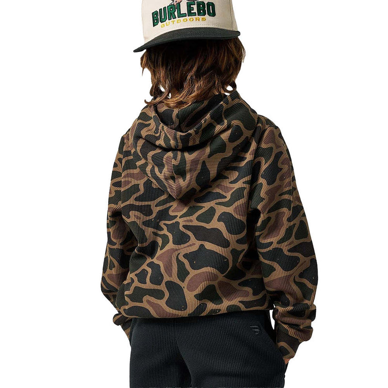 Burlebo Boy's Bendita Camo Thermal Hoodie