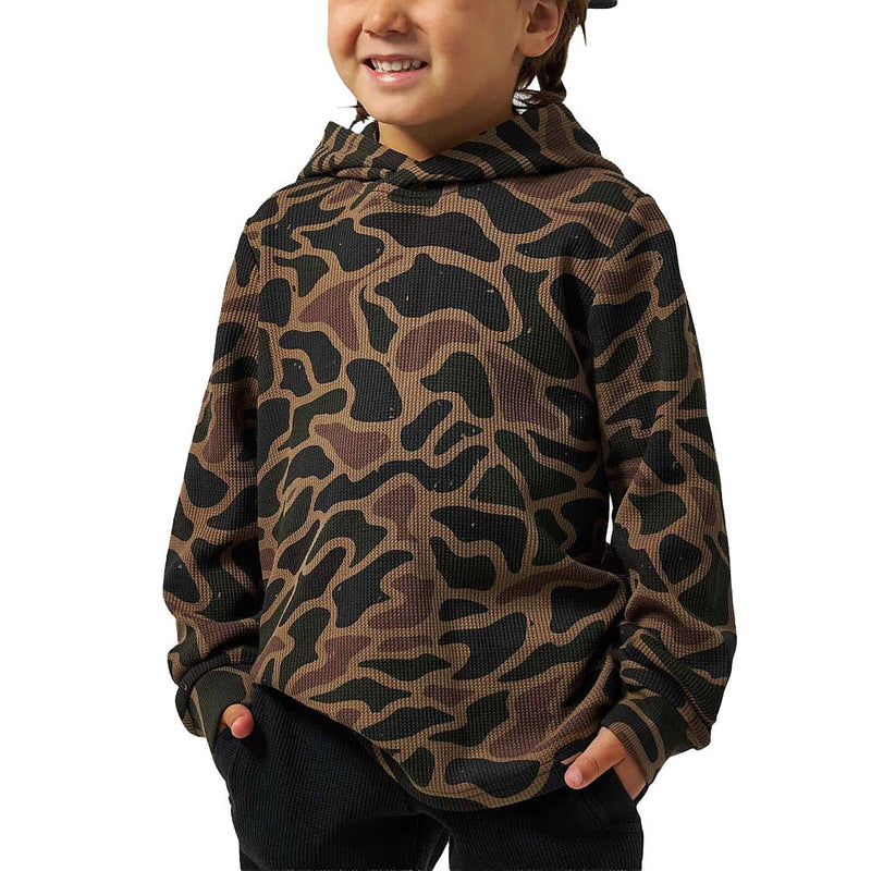 Burlebo Boy's Bendita Camo Thermal Hoodie