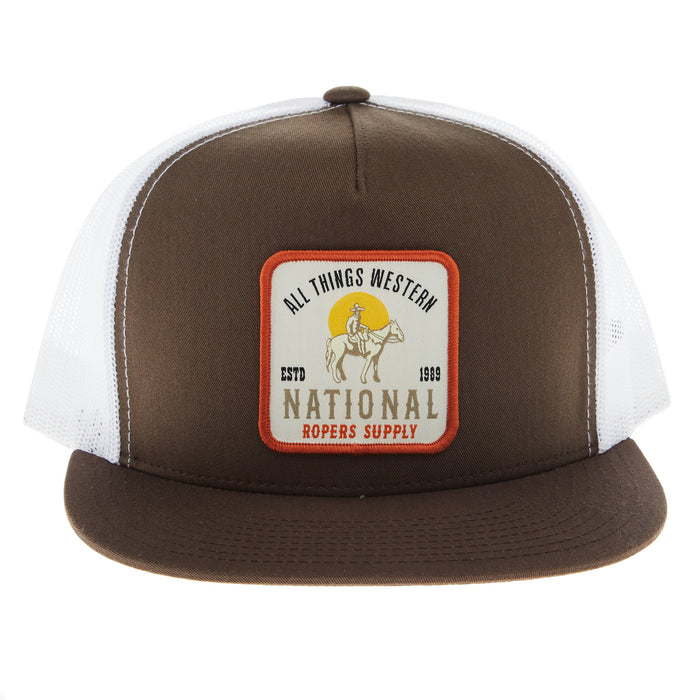 NRS All Things Western Brown and White Cap