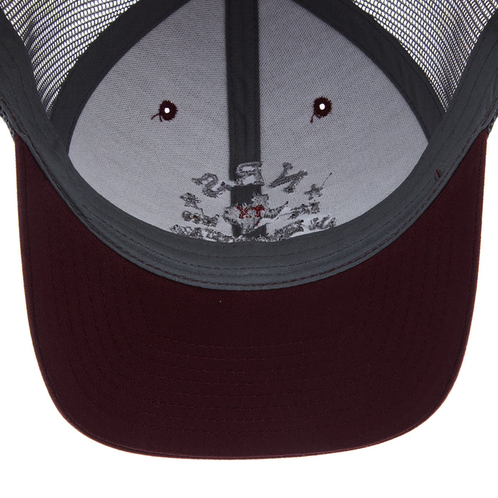 NRS All Things Western Embroidered Maroon and Grey Cap