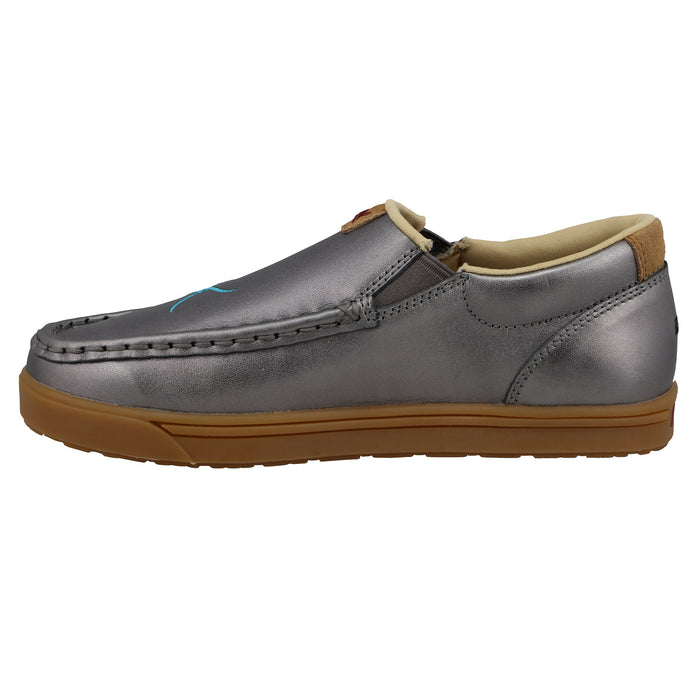 Twisted X Youth Cook Children's Gun Metal Slip-On Kicks