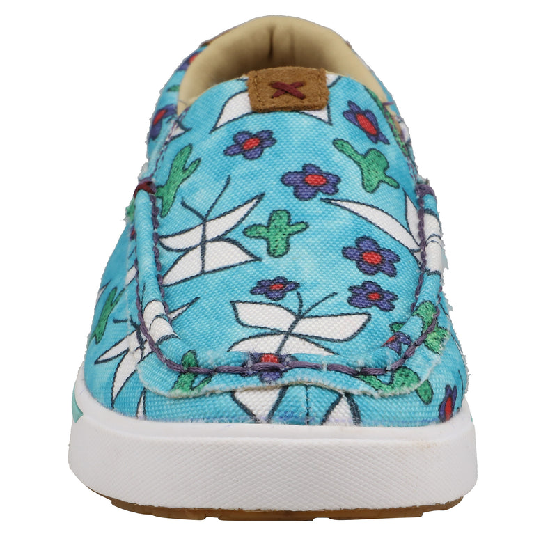 Twisted X Youth Cook Children's Aqua Multi Slip-On Kicks