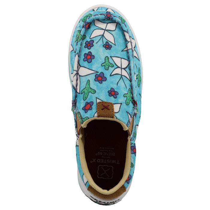 Twisted X Youth Cook Children's Aqua Multi Slip-On Kicks