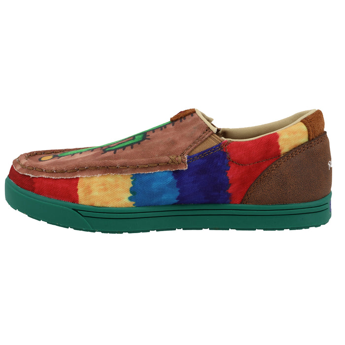 Twisted X Youth Cook Children's Brown and Multi Color Cactus Slip-On Kicks