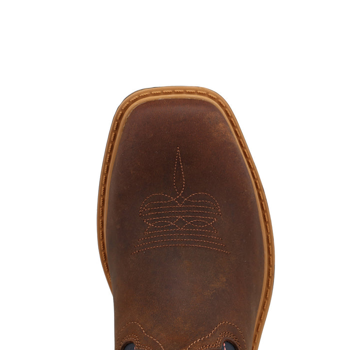 Twisted X Kid's Cowboy Work Mocha Vamp with Navy Top Boot