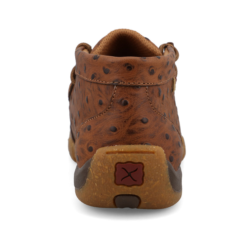 Twisted X Youth Cognac Ostrich Print Chukka Driving Moc