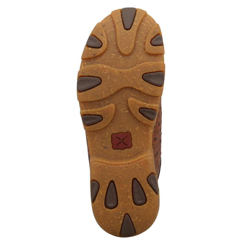 Twisted X Youth Cognac Ostrich Print Chukka Driving Moc