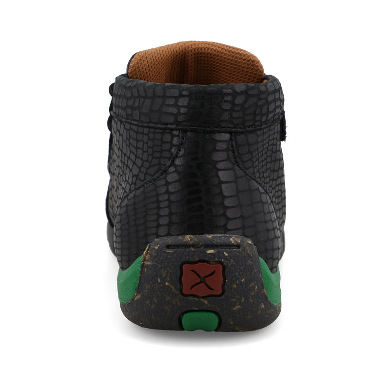 Twisted X Youth 4-H Black and Kelly Green Chukka Driving Moc