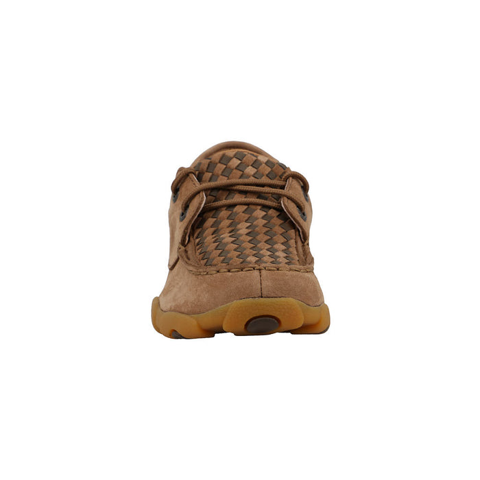 Twisted X Kid's Camel and Desert Palm Boat Shoe Driving Moc