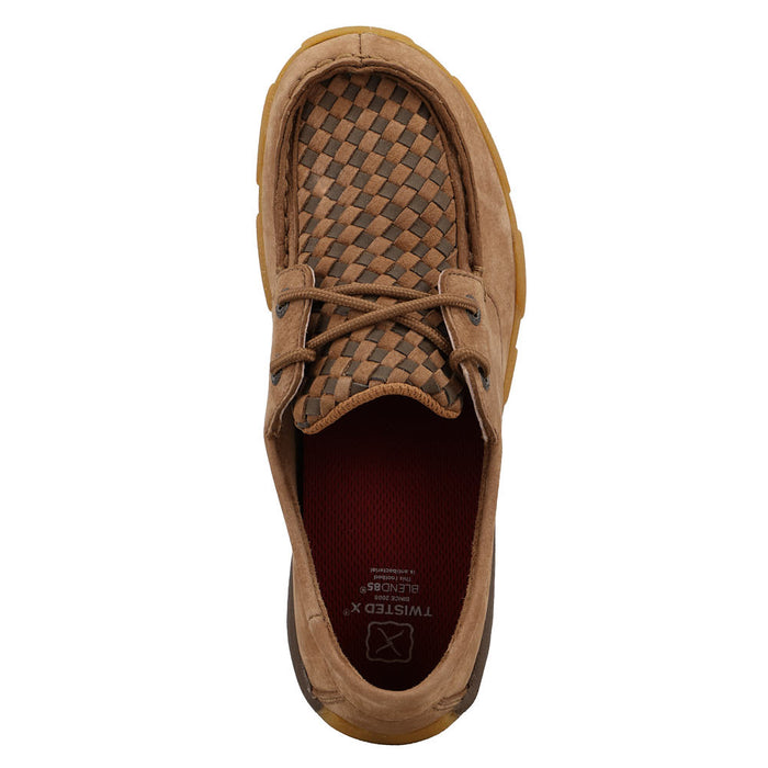Twisted X Kid's Camel and Desert Palm Boat Shoe Driving Moc