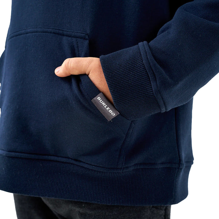 Burlebo Youth Old School Duck Hunt Navy Fleece Hoodie