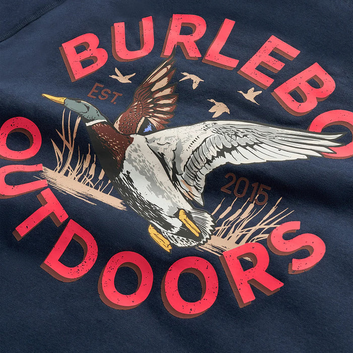 Burlebo Youth Old School Duck Hunt Navy Fleece Hoodie