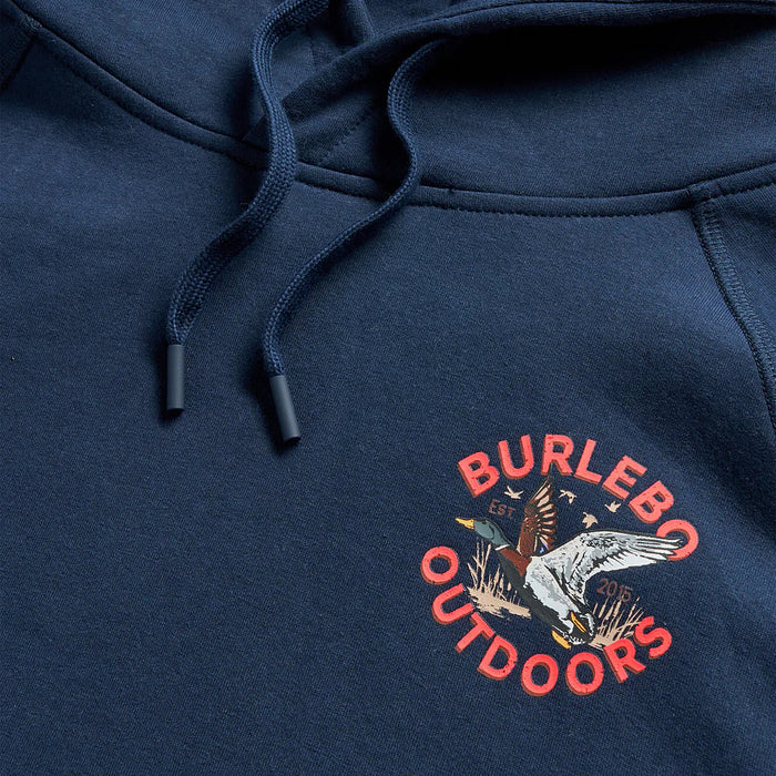 Burlebo Youth Old School Duck Hunt Navy Fleece Hoodie