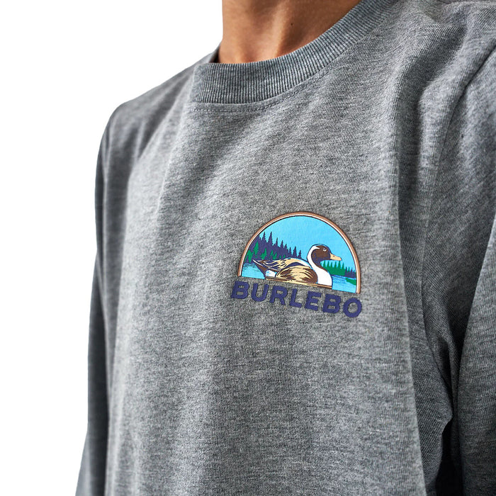 Burlebo Youth Field Companion Grey Long Sleeve Tee Shirt