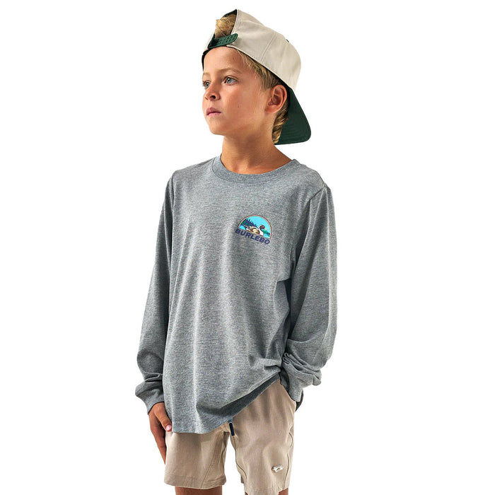 Burlebo Youth Field Companion Grey Long Sleeve Tee Shirt
