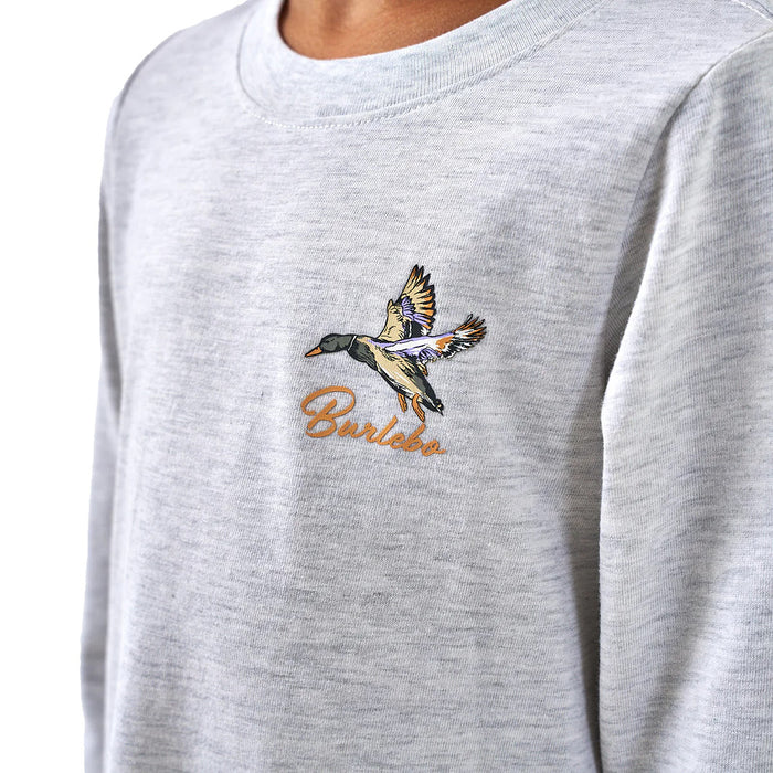 Burlebo Youth Pintail Triangle Duck Grey Long Sleeve Tee Shirt