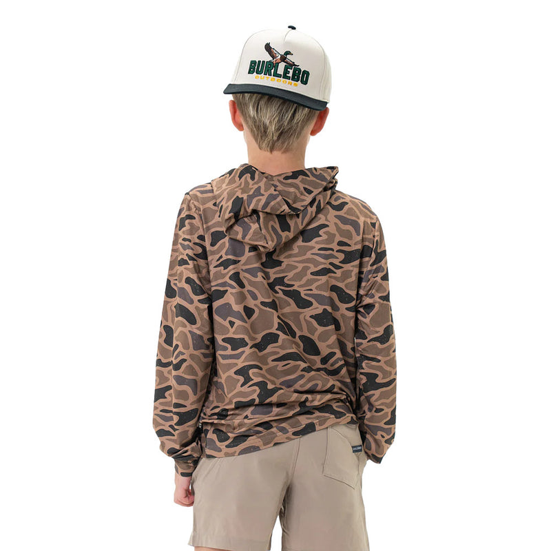Burlebo Youth Gauge Camo Performance Hoodie