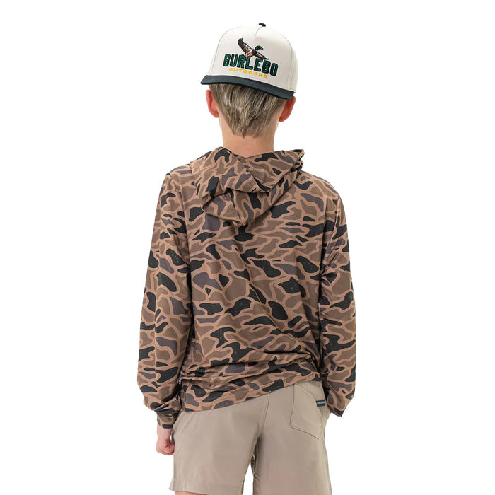 Burlebo Youth Gauge Camo Performance Hoodie