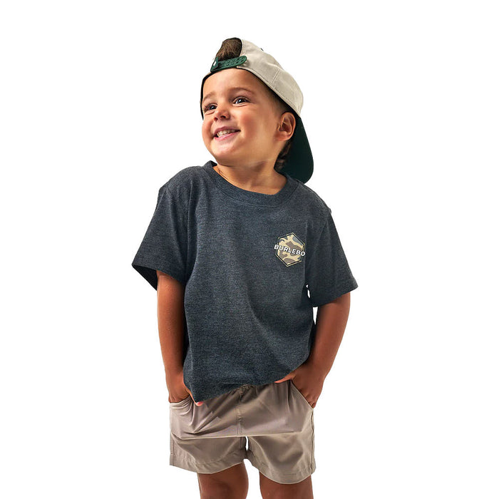 Burlebo Youth Deer Camo Black Rad Dude Tee Shirt