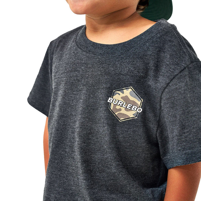 Burlebo Youth Deer Camo Black Rad Dude Tee Shirt
