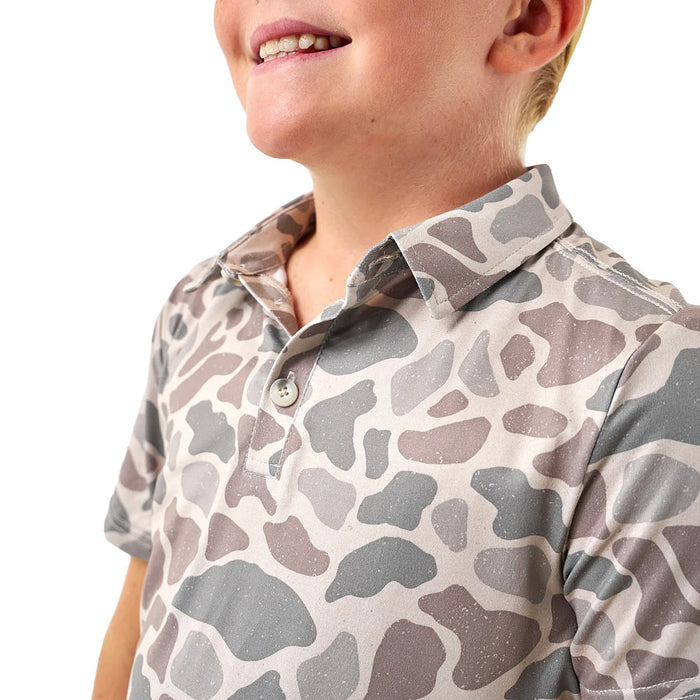 Burlebo Youth Classic Deer Camo Polo