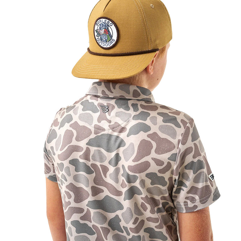 Burlebo Youth Classic Deer Camo Polo