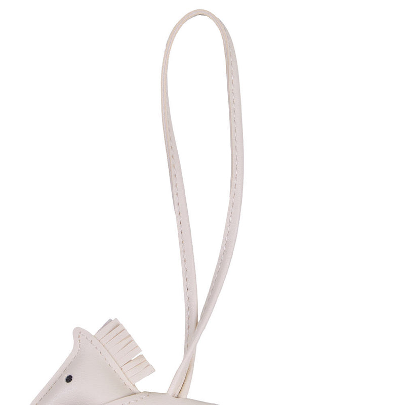 NRS White Studded Horse Keychain