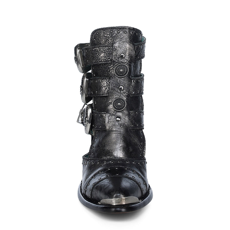 Corral Women`s Silver and Black Buckle Bootie