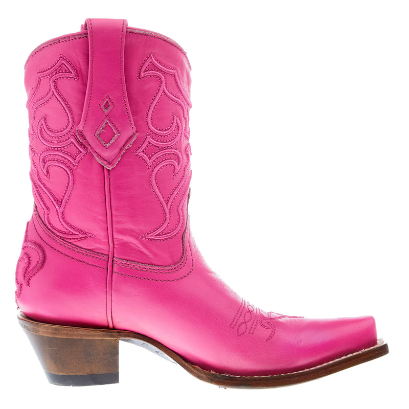 Corral Womens Napa Sahara Fuchsia 8.5in Pink Top Bootie