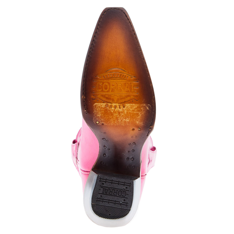 Corral Womens Napa Sahara Fuchsia 8.5in Pink Top Bootie