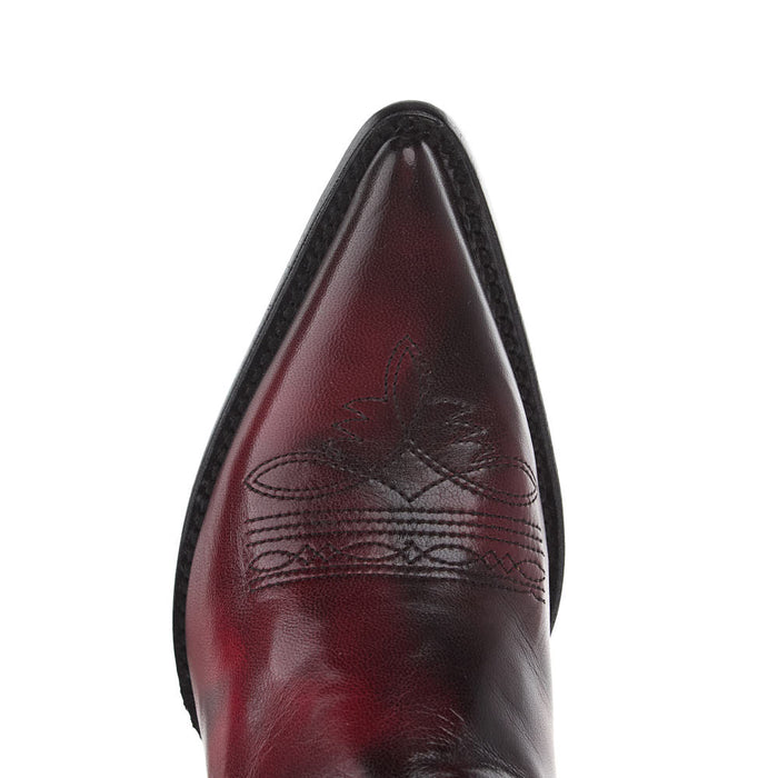Corral Women's Red Overlay Vamp 21in. Fringe Top Boot