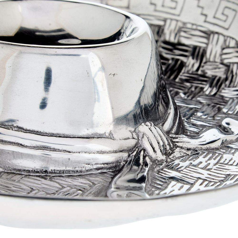 Lmt Design Pewter Sombrero Chip Dip Server