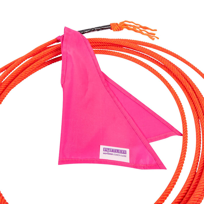Rattler Neon Pink Breakaway Flag with Tear Away Tag 4 Pack