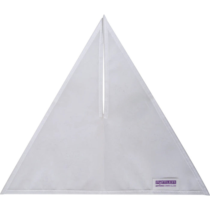 Rattler White Breakaway Flag with Tear Away Tag 4 Pack