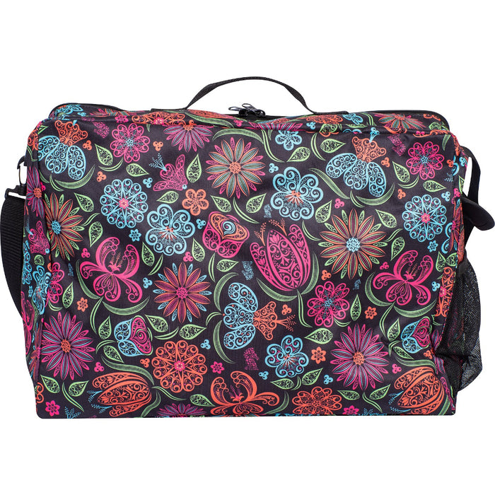 Classic Equine Neon Flower Boot Accessory Tote