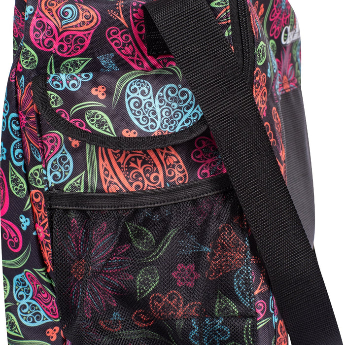 Classic Equine Neon Flower Boot Accessory Tote