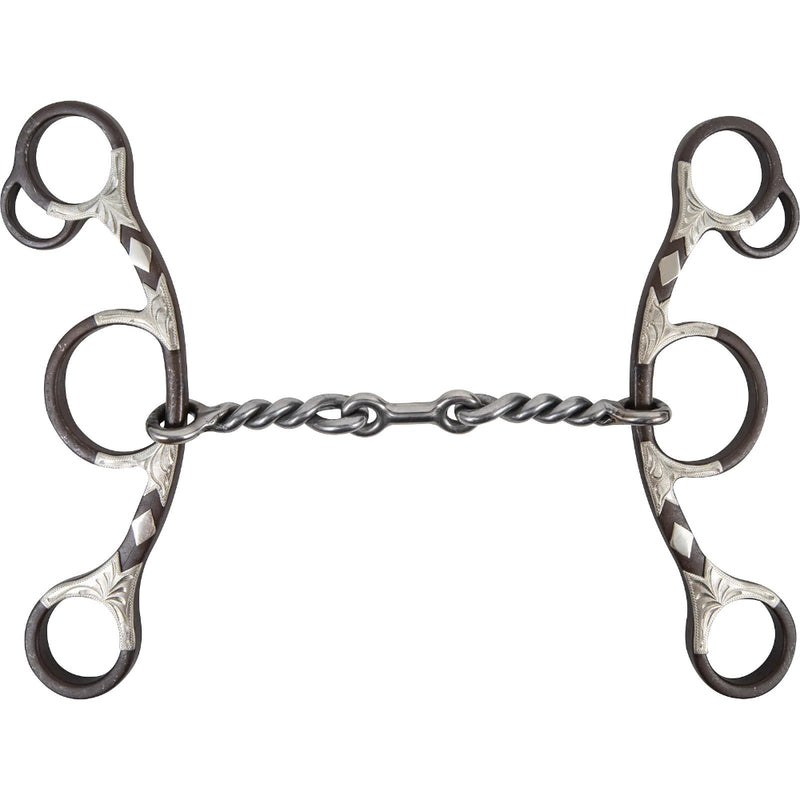 Classic Equine Sherry Cervi Twisted Wire Dog Bone Long Shank Gag Bit