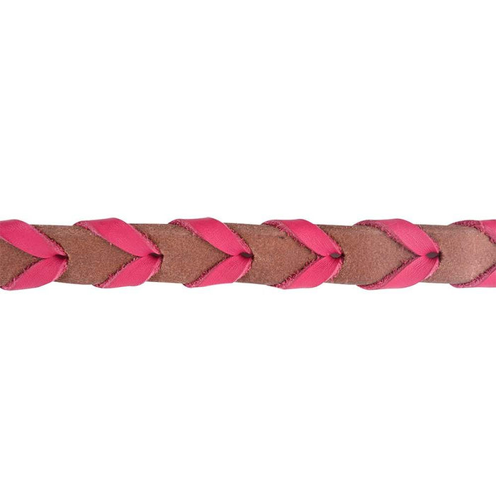 Martin Saddlery 3/4in. Pink Laced Barrel Reins