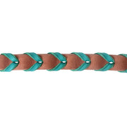 Martin Saddlery Turquoise Laced Barrel Reins