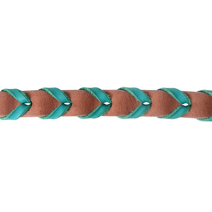 Martin Saddlery Turquoise Laced Barrel Reins