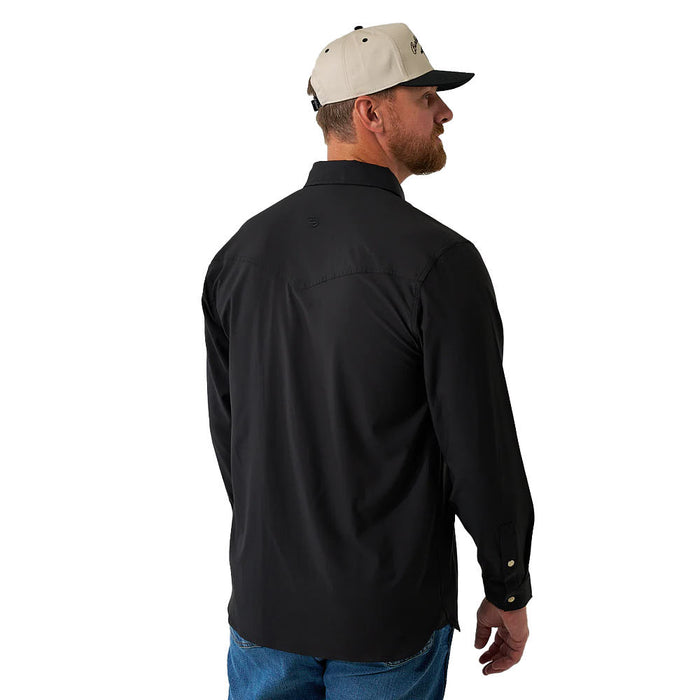 Burlebo Men's Black Performance Western Shirt