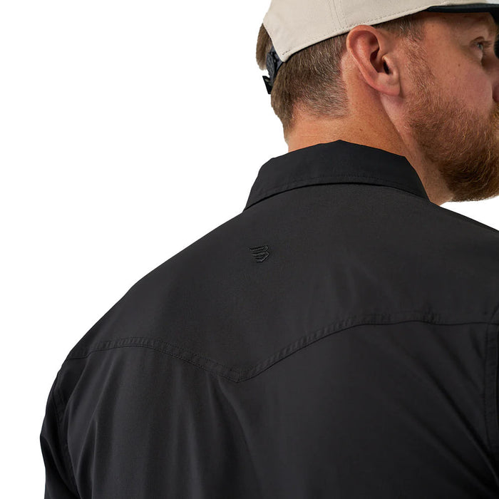 Burlebo Men's Black Performance Western Shirt