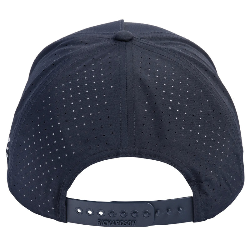 Classic Navy and Midnight Grey-Blue Powerline Lite Embroidered Cap