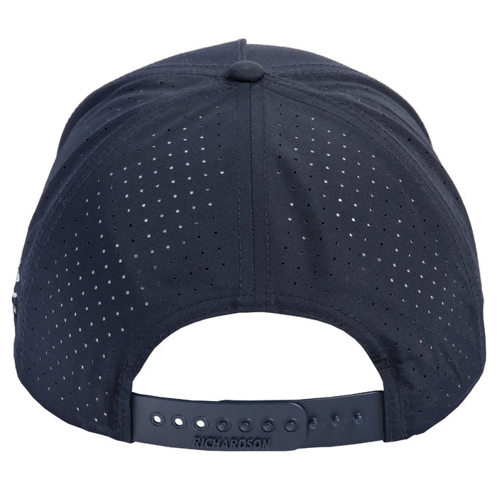 Classic Navy and White Powerline Lite Embroidered Cap