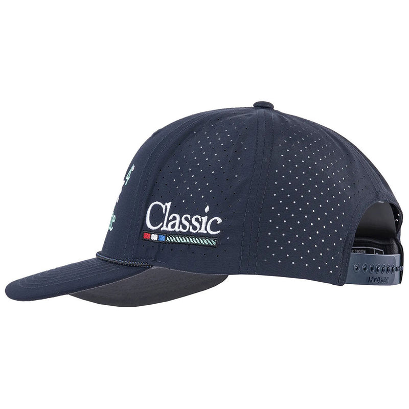 Classic Navy and Midnight Grey-Blue Powerline Lite Embroidered Cap