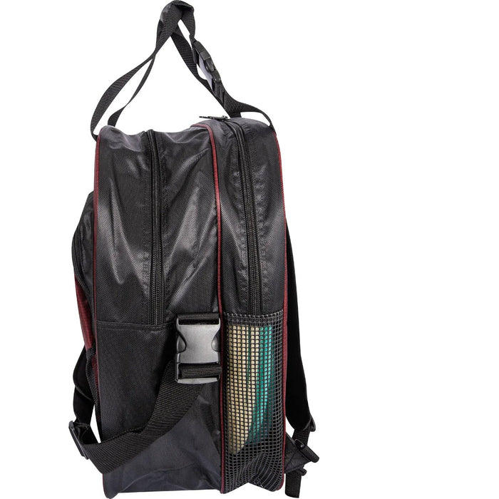 Classic Black and Ruby Basket Super Deluxe Rope Bag