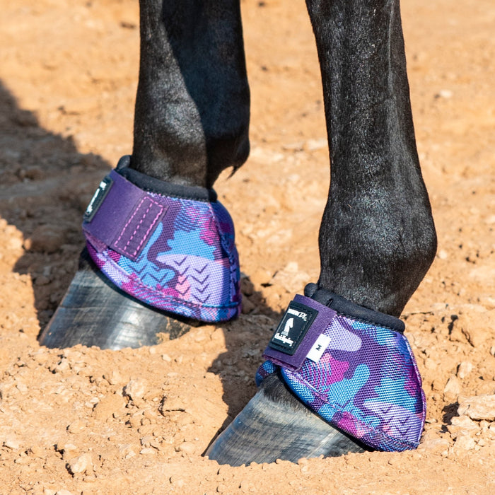 Classic Equine Purple Camo DyNo Turn Bell Boots